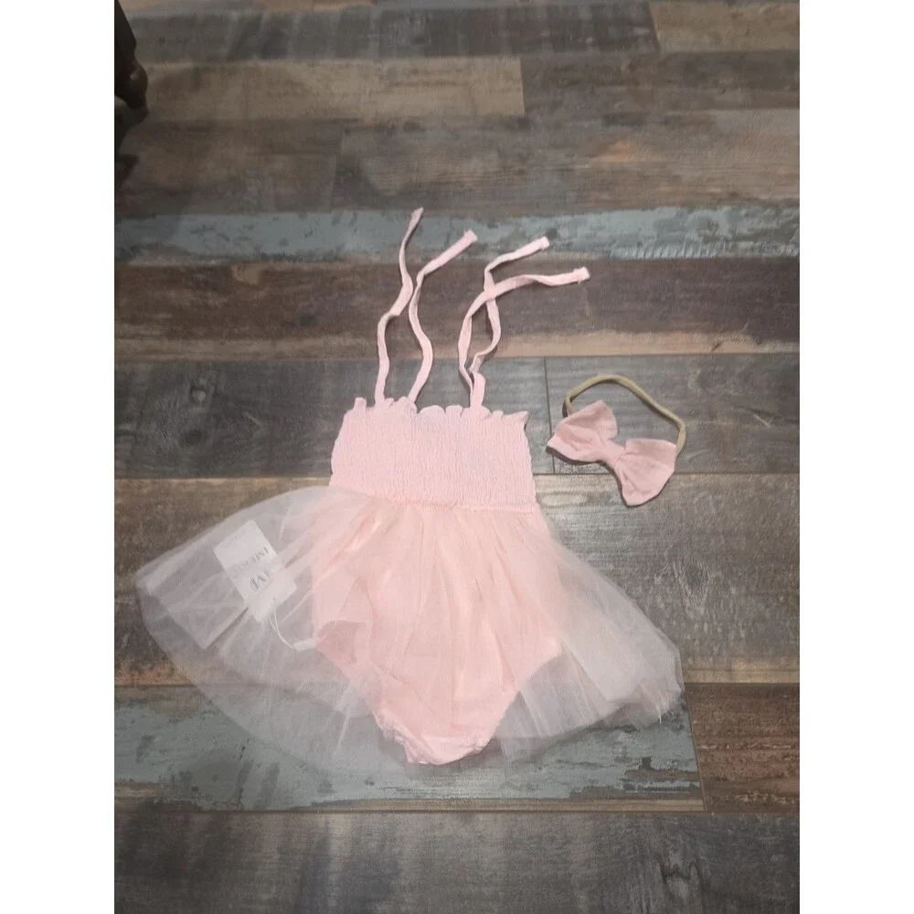 Girls 1st Birthday Pink Strawberry Tulle Dress 12-18 Months ONE Strawberry B23